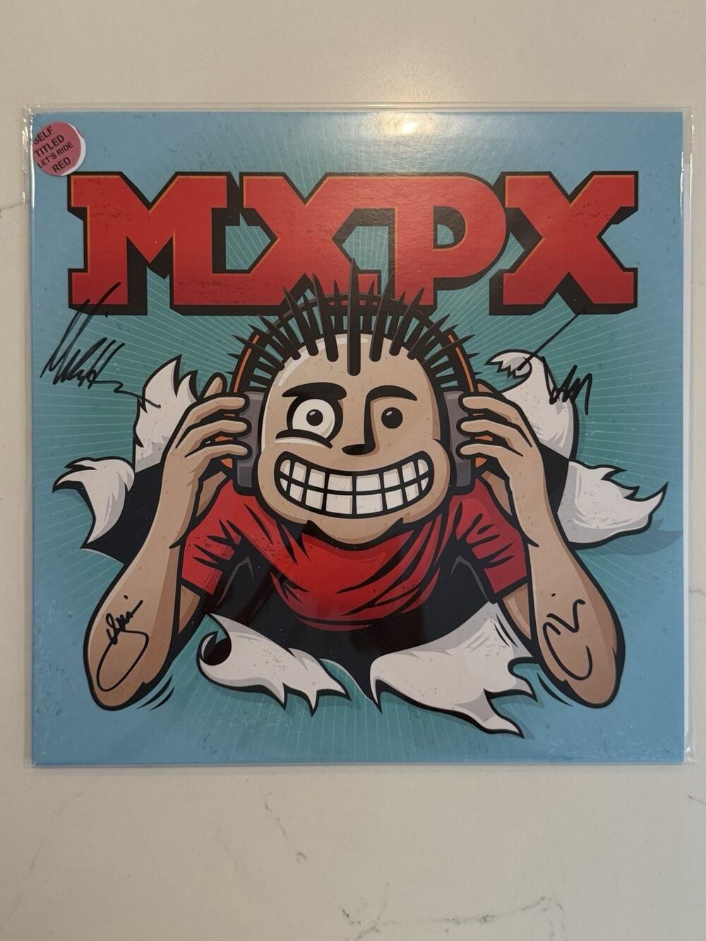 MXPX - SIGNED Self-Titled Vinyl LP AUTOGRAPHED Red Vinyl #1